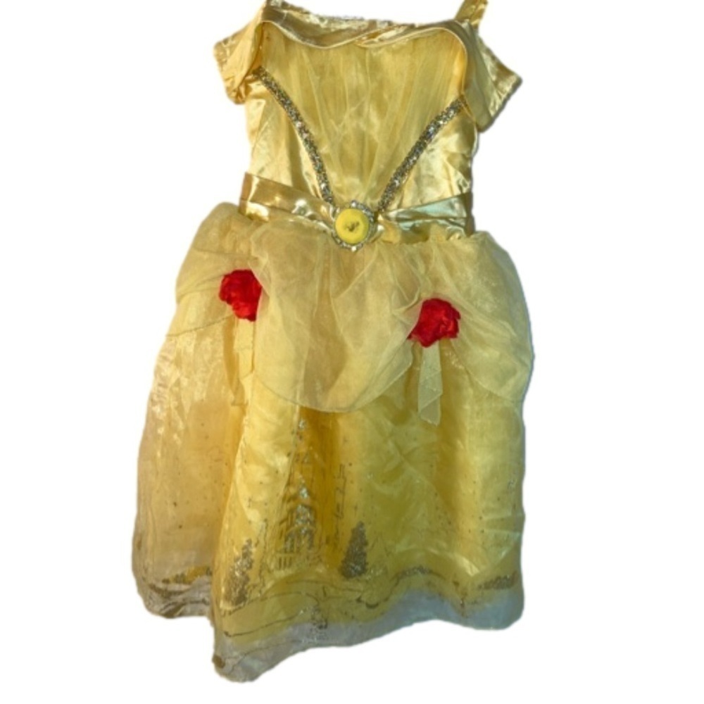 Pre-loved Good Condition Disney Store Belle Costume Dress Size 4 Beauty N Beast - Picture 2 of 10